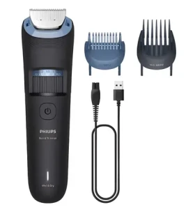 Philips Beardtrimmer series 3000 BT3665/15 čierna / Zastrihávač fúzov / Wet Dry / USB nabíjanie / 80 min prevádzka (BT3665/15)