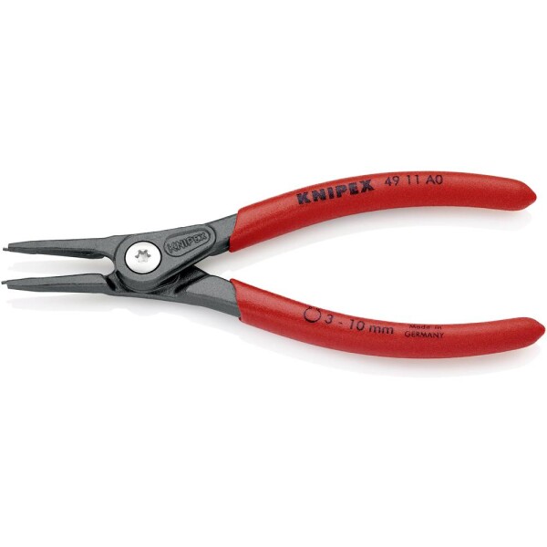 Knipex 49 11 A0 kliešte na poistné krúžky Vhodné pre vonkajšie krúžky 3-10 mm Tvar hrotu rovný; 49 11 A0