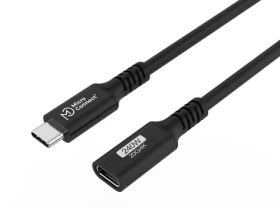 MicroConnect USB3.2CC05EX Predlžovací kábel USB-C 3.2 Gen 2x2 0.5m čierna / 1x USB-C(M) / 1x USB-C(F) / 100W (USB3.2CC05EX)