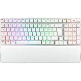 Asus ROG Strix Scope II 96 biela / herná klávesnica / mechanická / bezdrôtová / spínače ROG NX Snow / DE (90MP037A-BKDA30)