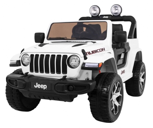 Mamido Elektrické autíčko Jeep Wrangler Rubicon 4x4 biele