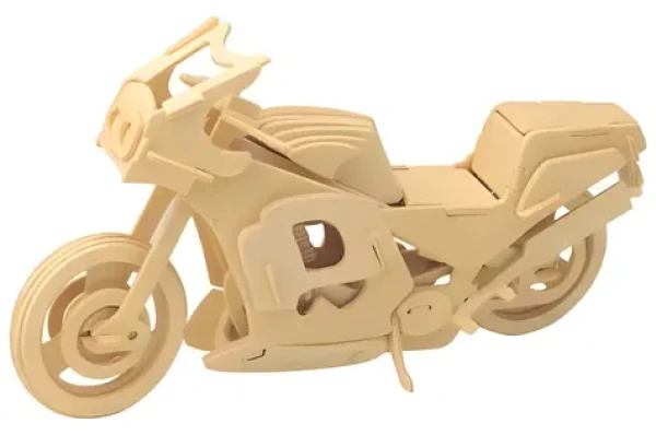 Woodcraft Drevené 3D puzzle Motorka závodná