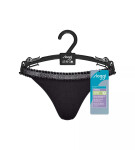Dámske tangá GO Ribbed R C2P - BLACK - black 0004 - SLOGGI BLACK M