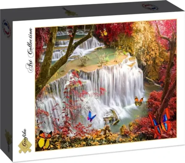 GRAFIKA Puzzle Vodopád v hlbokom lese