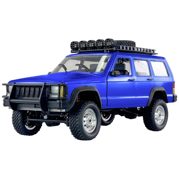 Amewi JC-X12 Scale modrá komutátorový 1:12 RC model auta elektrický terénne vozidlo 4WD (4x4) RtR 2,4 GHz vr. akumulátorov a nabíjačky; 22633