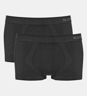 Pánske boxerky GO Smooth Hipster 2P - BLACK - black 0004 - SLOGGI BLACK XL