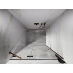 MEXEN/S - Lunar sprchové dvere krídlové ľavé 75, transparent, meď kartáčovaná 834-075-000-65-00-L