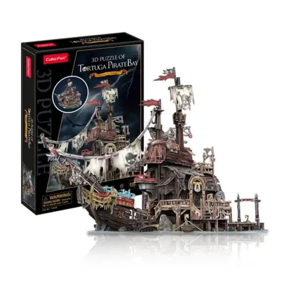 CubicFun Puzzle 3D Pirátsky prístav Tortuga