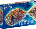 ENJOY Puzzle Letecký pohľad na Primošten, Chorvátsko