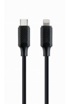 Gembird USB-C 2.0 (M) - Lightning (M) kábel 1.5 m čierna (CC-USB2-CM8PM-1.5M)