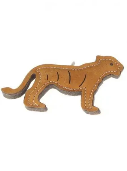 AnimALL Hračka Tiger malý natural koža podložená plsťou 9x20 cm (110326)