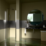 H K - Sprchové dvere PURE 80 jednokrídlové 76-81 x 190, číre sklo PURED180