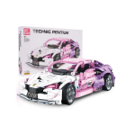 Mamido Stavebnica športové auto 652 dielov ružové