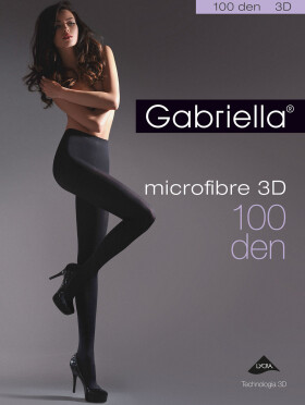 Pančuchové nohavice Gabriella Microfibre 3D 119 2-4 100 deň nero/černá 2-S