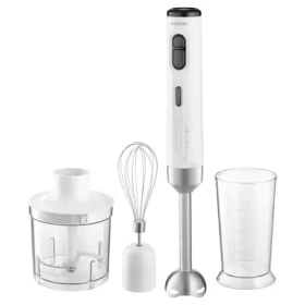 Sencor SHB 9001GY biela / Tyčový mixér / 200W / nádoba 700 ml / sekáčik 500ml / šľahacia metla (8590669356362)