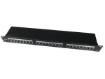 Gembird NPP-C624-002 / patch panel 19 / 24 port 1U cat.6e / so zadnou organizáciou káblov / čierny (NPP-C624-002)