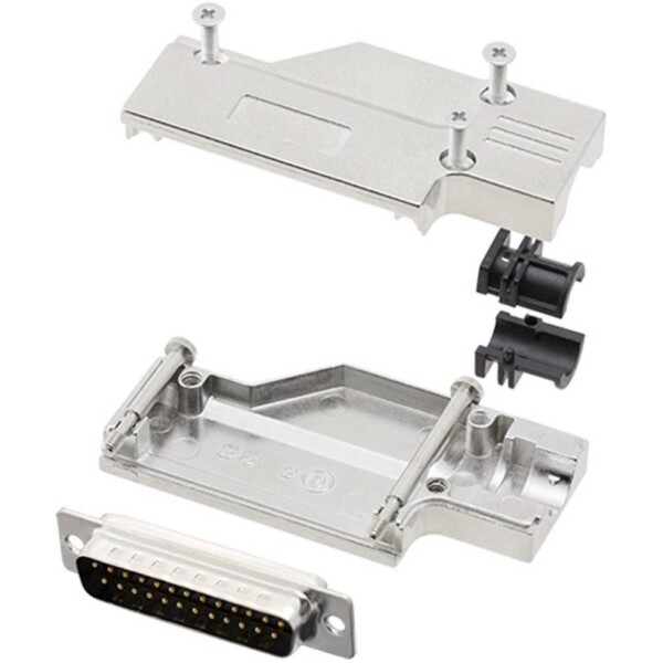 Encitech DCMR-FK-25-DMP-K 6355-0065-23 sada D-SUB kolíkové lišty 90 ° Pólov: 25 spájkovaný 1 sada; 6355-0065-23