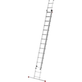 Hailo ProfiStep® duo 7215-007 hliník výsuvný rebrík Max.prac. výška: 8.4 m strieborná 20.2 kg; 7215-007