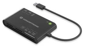 Conceptronic čierna / Čítačka pamäťových kariet / USB-A 3.2 Gen 1/7v1/SD, microSD, MMC, SIM (BIAN01B)