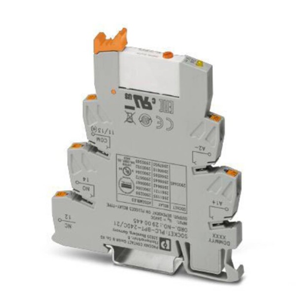 Phoenix Contact PLC-RPT- 24DC/21AU/MS reléový modul, 24 V/DC, 50 mA, 1 prepínací, 1 ks; 2909672