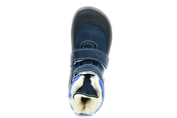 Jonap Jerry zima tmavo modrá vlna slim zimné barefoot topánky 27 EUR