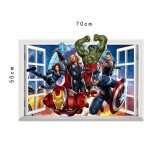 Veselá Stena Samolepka Avengers v okne