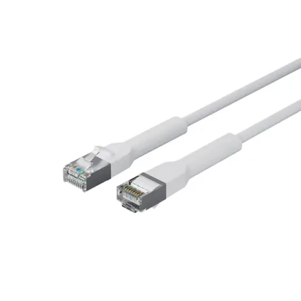 Lanview Flex-Angle Cat6a U/FTP biela / Sieťový kábel / RJ-45 / 1 m / LSZH (LV-6AFTP-FLEX-ANG-01W)