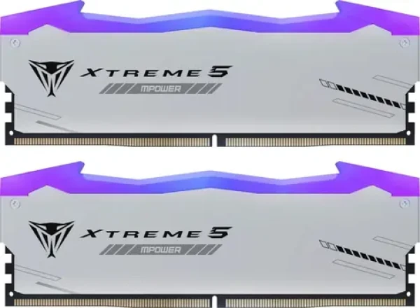 Patriot Viper Xtreme 5 RGB 32GB (2x16GB) 6000MHz strieborná / DIMM / DDR5 / CL30 / Intel XMP 3.0 (PVXR532G60C30KM)