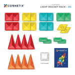 Connetix Connetix Tiles - Magnetická Stavebnica Svietiaca raketa 30 ks