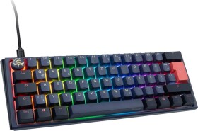 Ducky One 3 Cosmic Blue Mini Gaming Tastatur, RGB LED - MX-Ergo-Clear