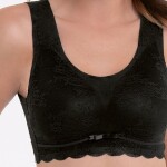Esenciálna čipkovaná braletka s penovou výplňou 5400 black - Anita Classix 001 black XL