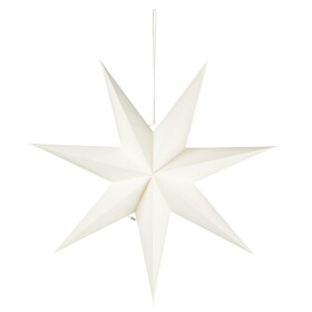 IB LAURSEN Závesná papierová hviezda White Stillenat Ø 60 cm