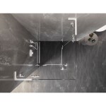 MEXEN/S - Lunar L Duo sprchový kút dvere krídlové 95 x 95, transparent, biela 834L-095L-095P-20-00