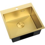 MEXEN - Solix oceľový drez 1-bowl 500 x 500 mm, zlatá 6407501000-55