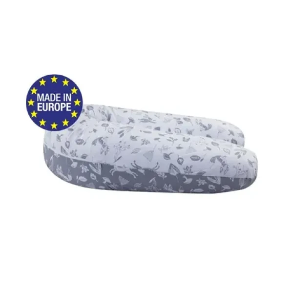 Bomimi ADOS dojčiaci vankúš 150x30, LESNÉ ZVIERATÁ, ŠEDÁ (BO2311GRY010)