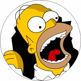 Jedlý papier Homer Simpson 19,5 cm - Pictu Hap - Pictu Hap