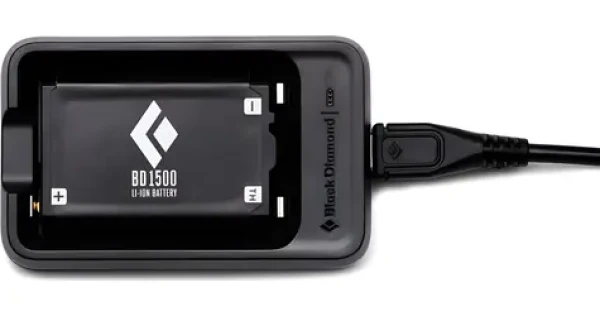 Black Diamond BD 1500 čierna / Batéria a nabíjačka / 1,5 Ah / USB nabíjanie (BD6206810000ALL1)