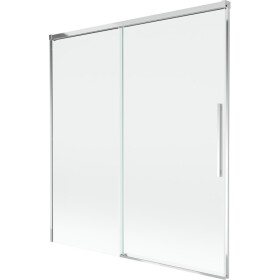 MEXEN/S - Rox vaňová zástena 2-krídlová posuvná 150 x 150, transparent, chróm 8C9-150-001-01-00