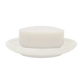 Spirella RELIEF mydlenka biela / porcelán (7610583199256)