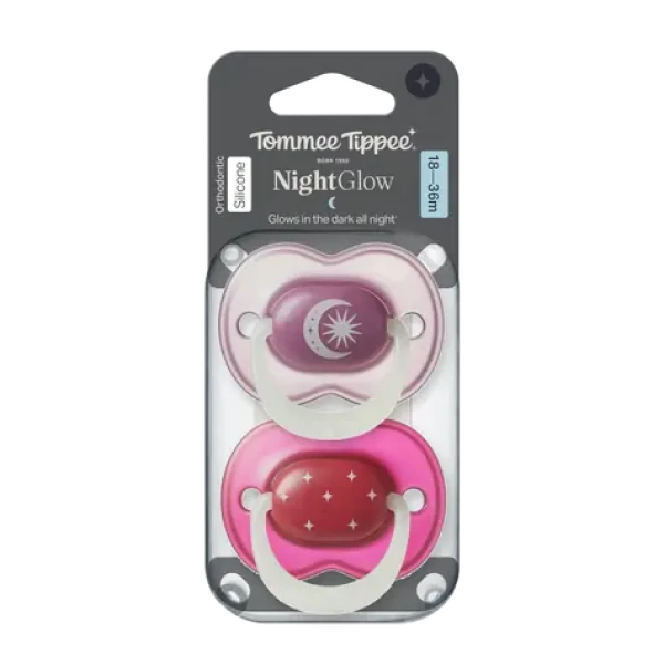 Tommee Tippee Night silikónový cumlík 18-36m 2ks - viac farebných variant (433663-T)