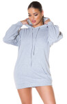 Sexy Koucla hoodie sweat dress neongreen Einheitsgroesse