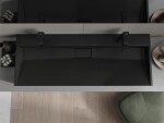 MEXEN - Ava umývadlo na dosku liaty mramor 2/O 120 x 46, čierna 23011272
