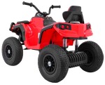 Mamido Elektrická štvorkolka ATV nafukovacie kolesá červená