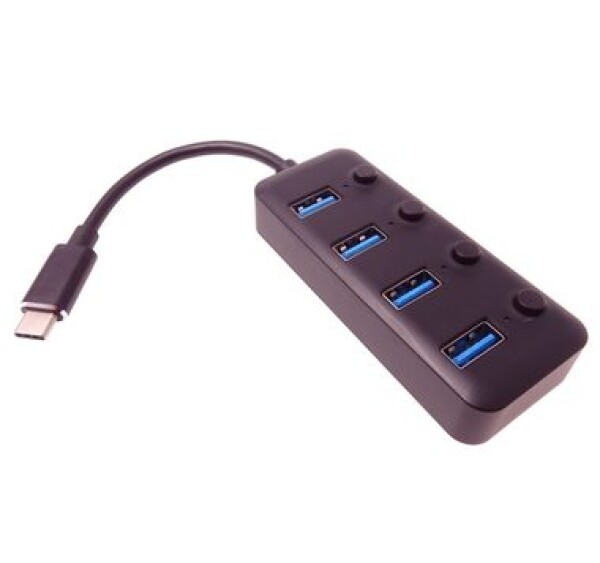 PremiumCord 5G SuperSpeed USB Hub/Type C na 4x USB 3.1 A (ku31hub08)