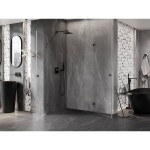 MEXEN/S - Lunar-B Duo sprchovací kút dvere krídlové 75 x 75, transparent, grafit kartáčovaná 832-075L-075P-66-00