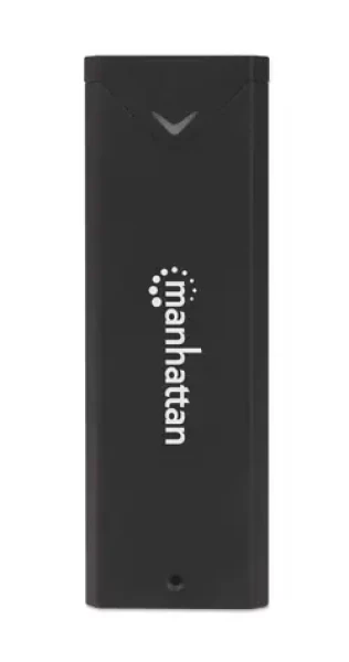 Manhattan externý box na M.2 NVMe SSD čierny / Externý box / USB-C / USB 3.2 Gen2 10 Gbit/s / hliník (130530)