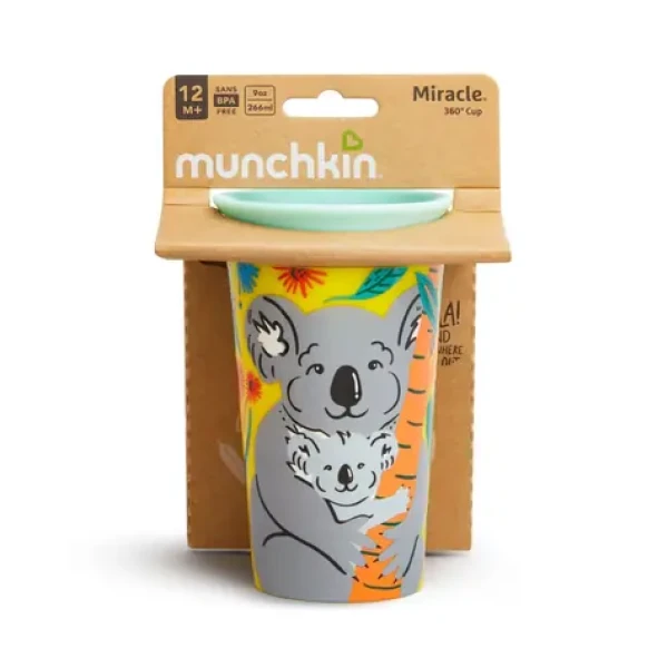 Munchkin Miracle 360° WildLove netečúci hrnček, 296 ml, 12m +, Koala (5183401)