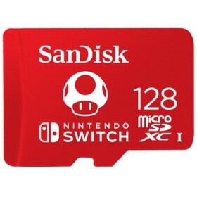 SanDisk Nintendo Switch microSDXC 128GB / class U3 / UHS-I / čítanie: 100 MBs / zápis: 90 MBs / vhodné pre Nintendo Switch (SDSQXAO-128G-GNCZN)