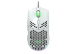 Canyon PUNCHER GM-11 biela / Herná optická drôtová myš / až 4200 DPI / 7 tlačidiel / USB-A / RGB / 1.65 m (CND-SGM11W)
