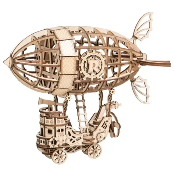 RoboTime drevené 3D puzzle Rozprávková vzducholoď
